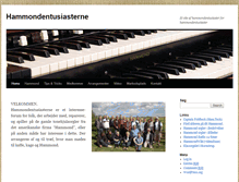 Tablet Screenshot of hammondentusiasterne.dk